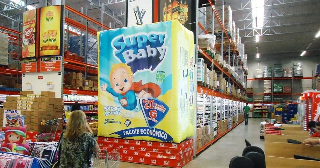 Marketing promocional no varejo: como incluir infláveis em supermercados