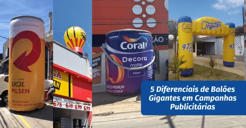5 Diferenciais de Balões Gigantes em Campanhas Publicitárias
