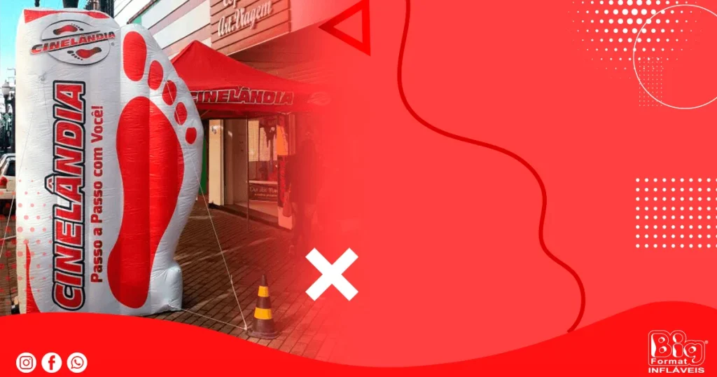 Qual o diferencial de ter uma logomarca inflável?