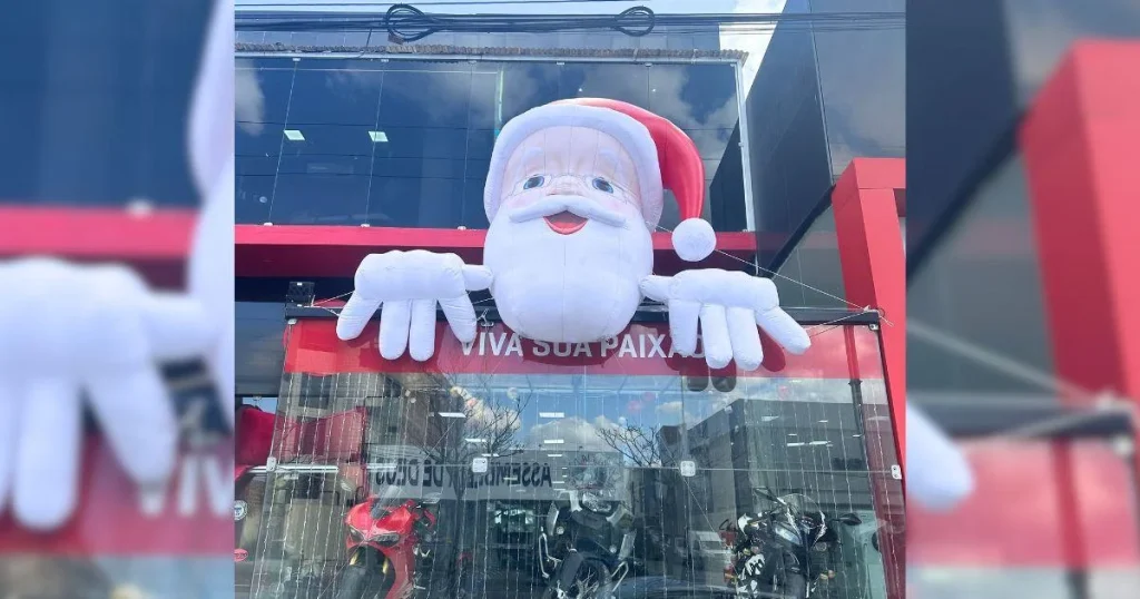 Como Usar um Papai Noel Inflável no Seu Ponto de Venda?