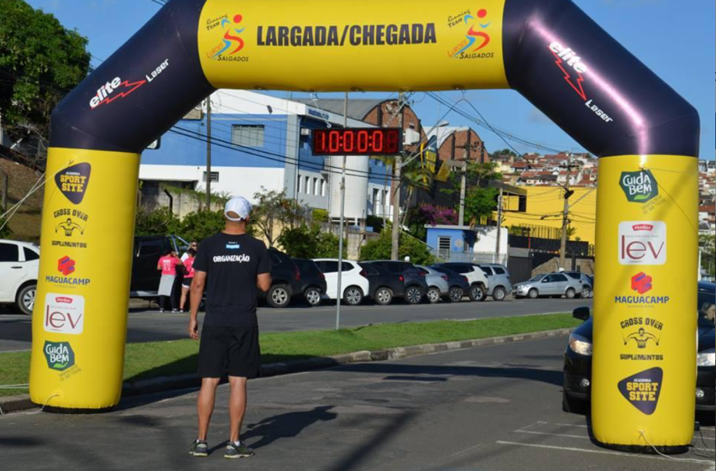 inflável para corridas de rua