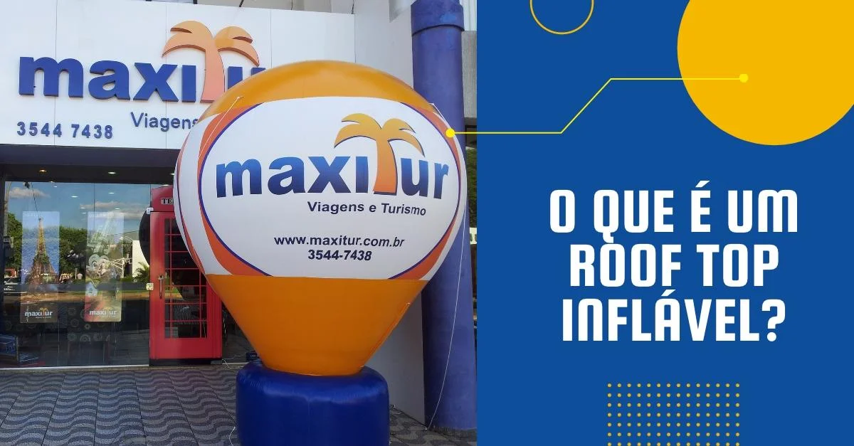inflável para lançamento de produtos