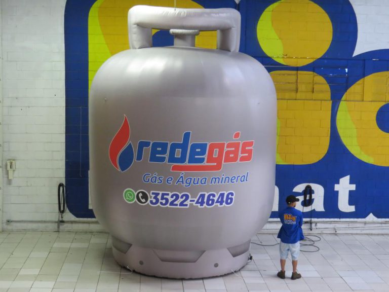 Botijão de gás inflável