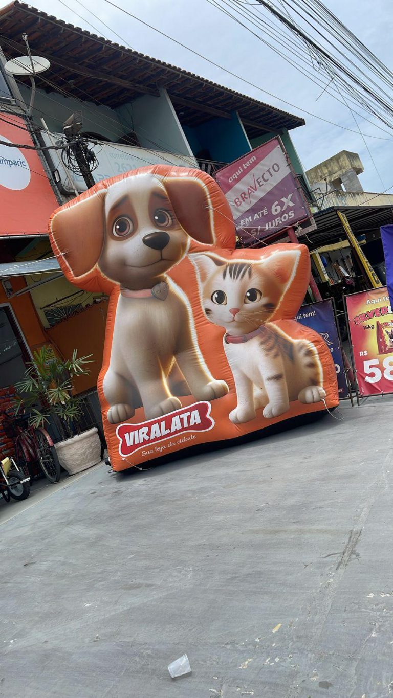 Cachorro inflável