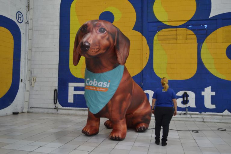 Cachorro inflável