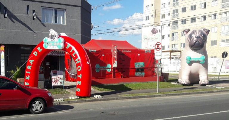 Cachorro inflável