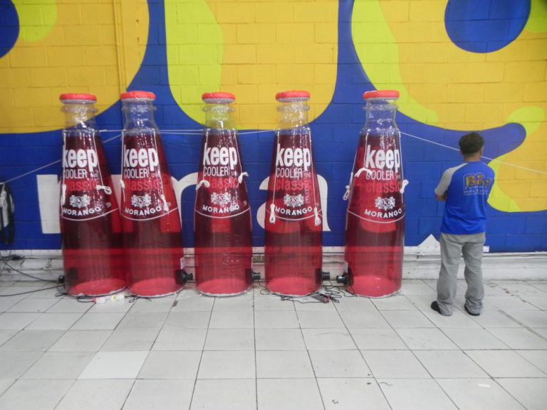 Garrafa inflável