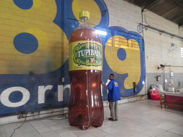 Garrafa inflável